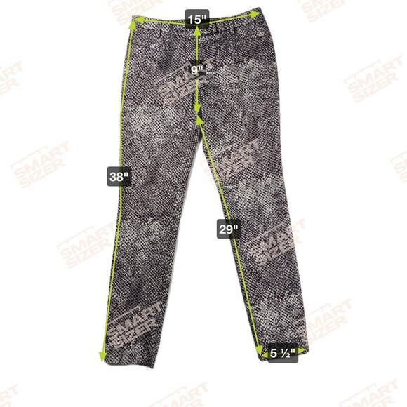 Peserico Luxury Italian Snakeskin Print Cigarette Trouser Pants Size 42 (US 6) - Picture 4 of 15